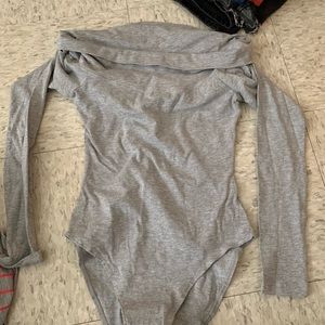 Forever 21 grey bodysuit